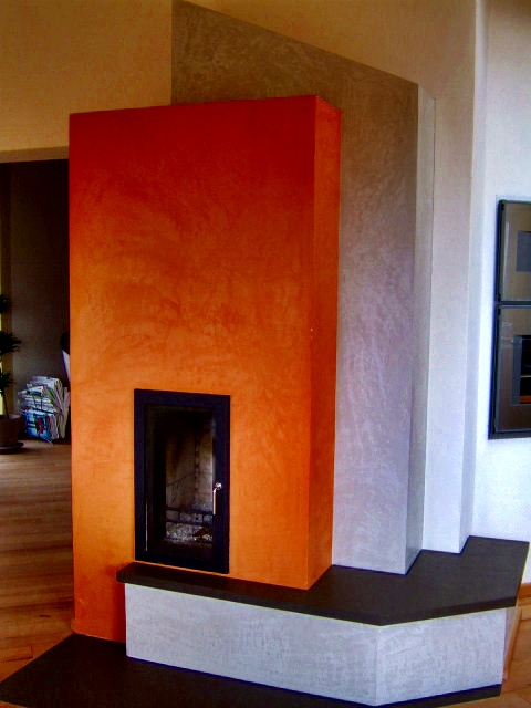 Kamin mehrfarbig