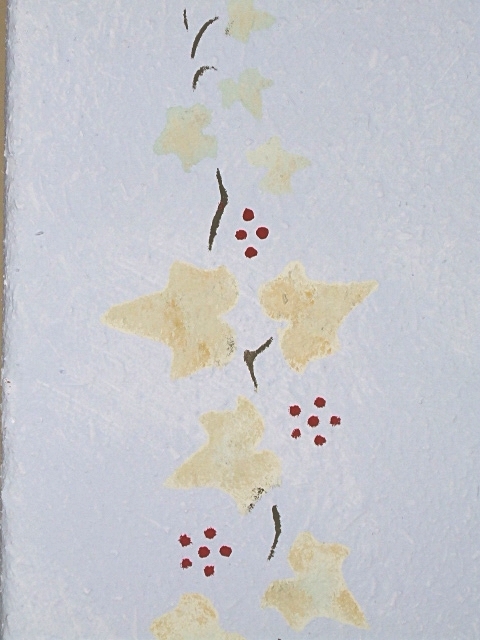 Efeuranke mit Silikatfarben